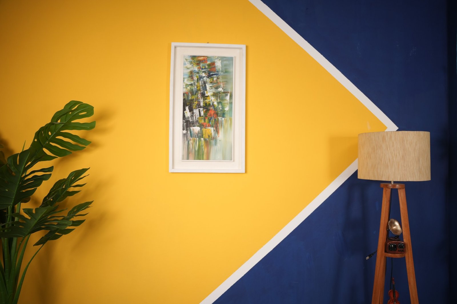 Studio wall and lighting setup